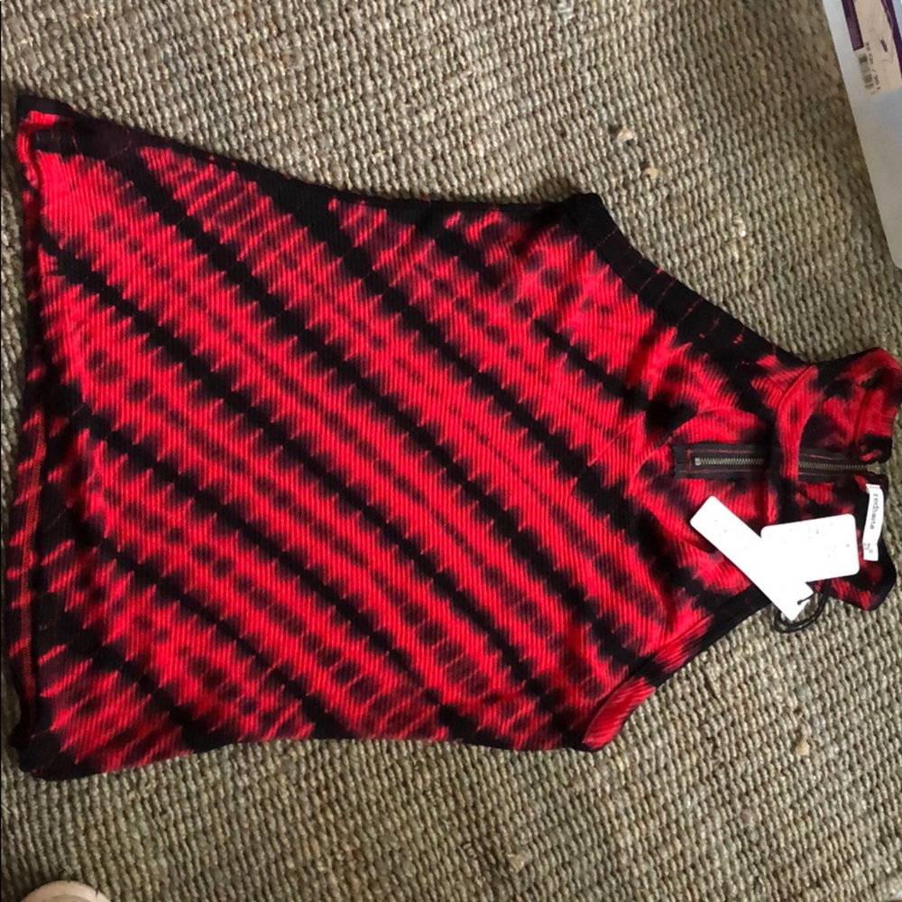 NWT Red & Black Sleeveless Top from Redhaute